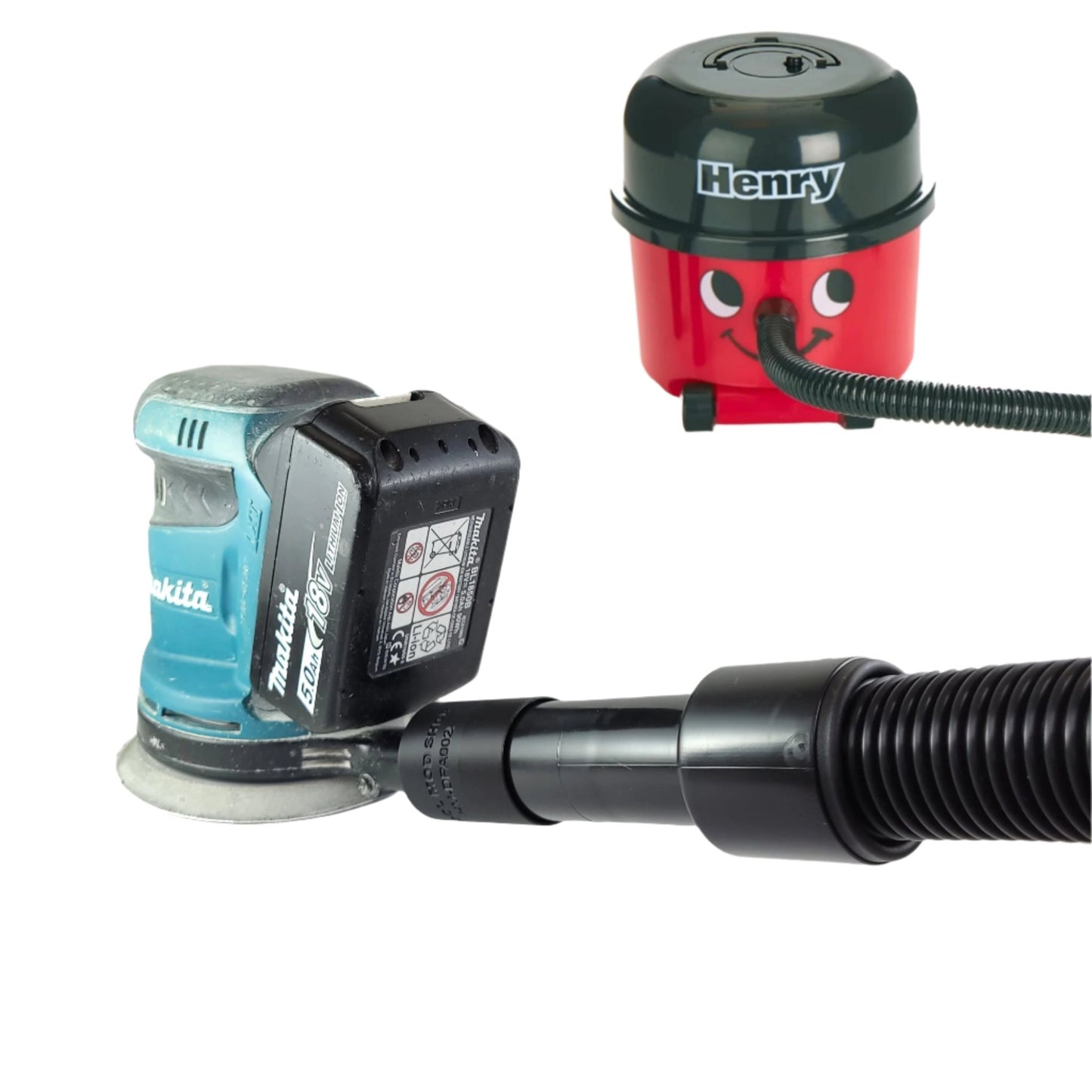 Henry / Numatic Vacuum Adaptor for Makita DBO180 18V Orbital Sander-Vacuum Adapter-Tool Mod Shop