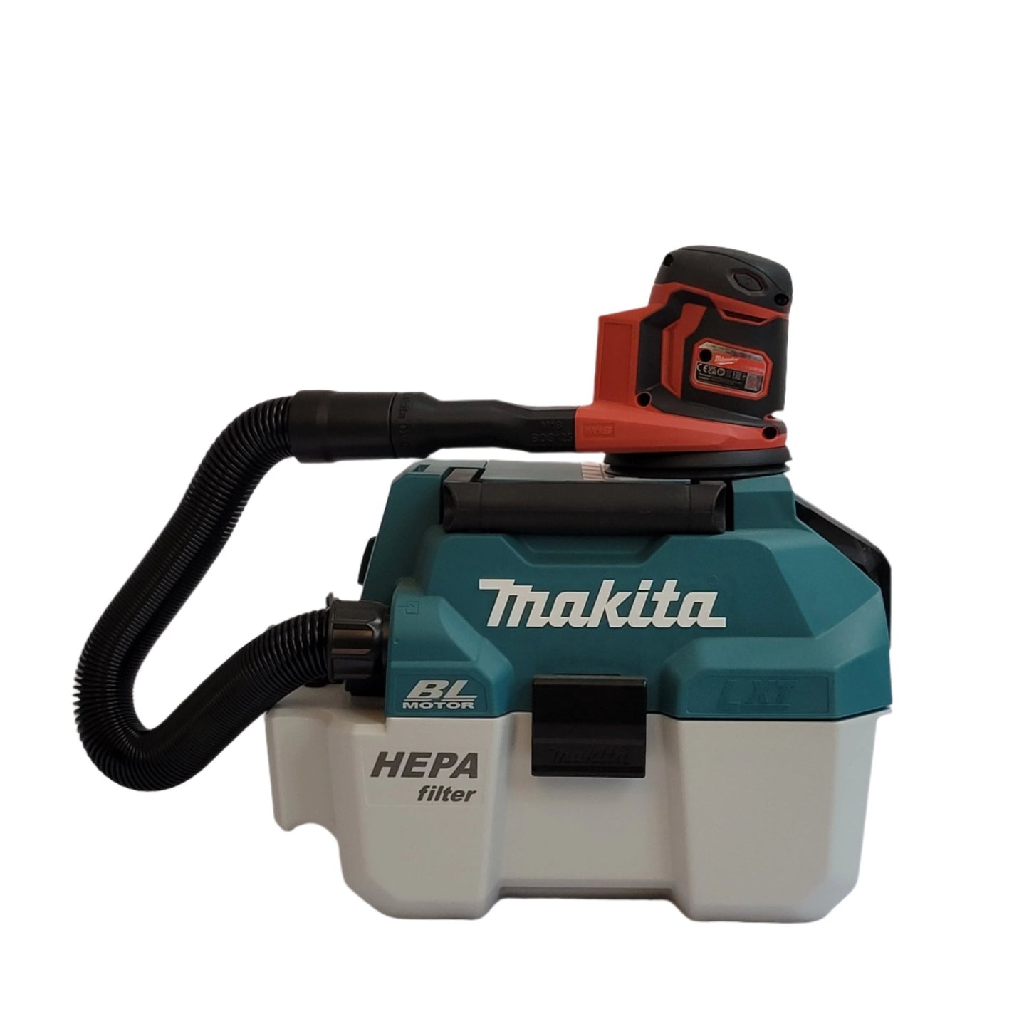 Makita DVC750LZ Vacuum Adaptor for Milwaukee BOS125 Orbital Sander-Vacuum Adapter-Tool Mod Shop