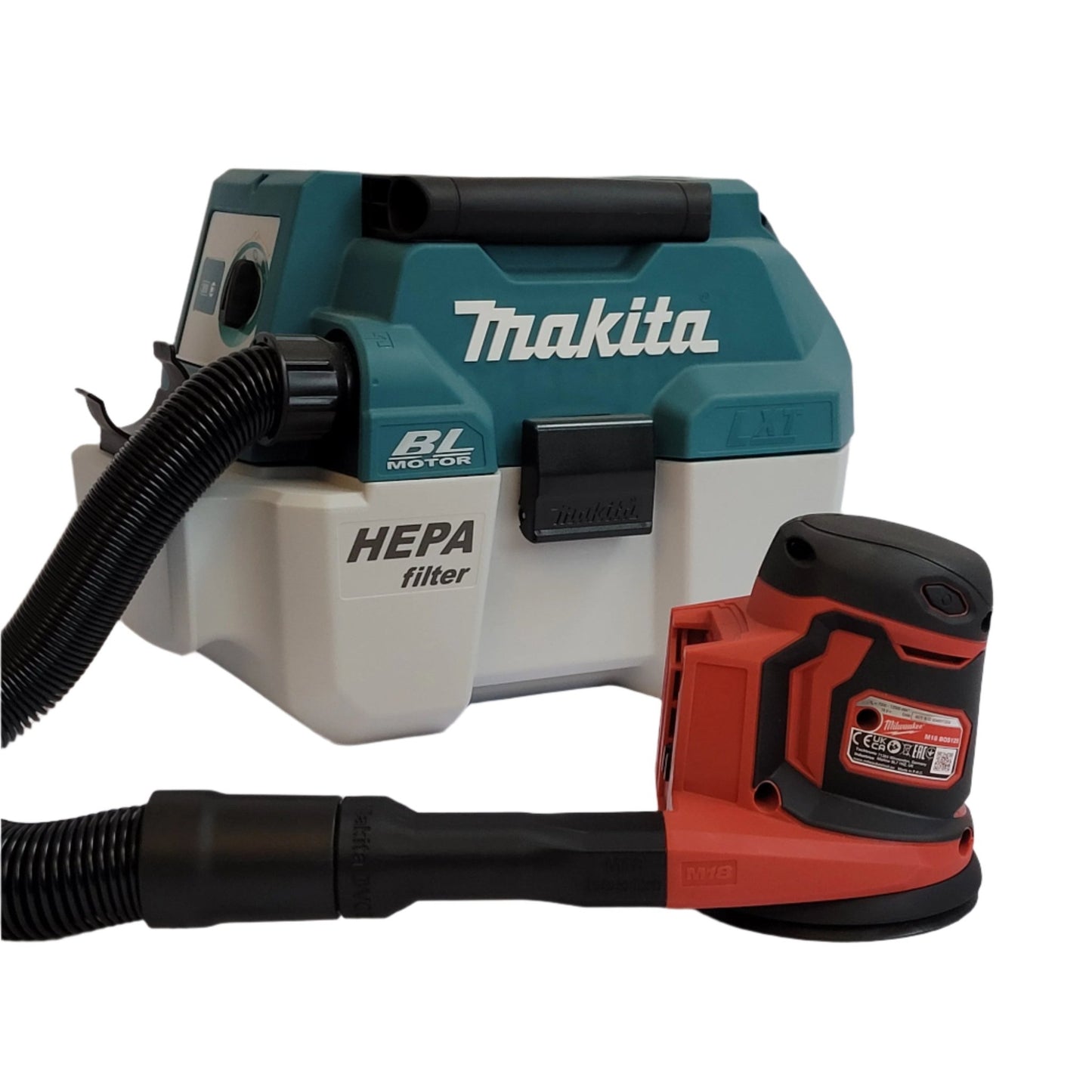 Makita DVC750LZ Vacuum Adaptor for Milwaukee BOS125 Orbital Sander-Vacuum Adapter-Tool Mod Shop