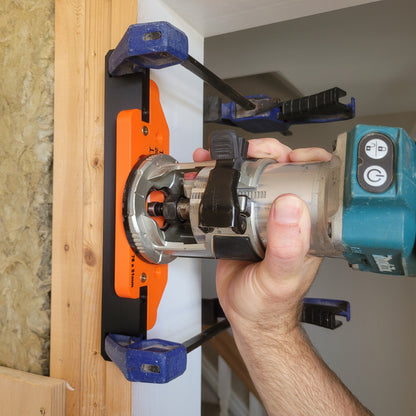 SwingEasy Hinge Jig Router Template | 76mm & 102mm | Quick-Grip Compatible