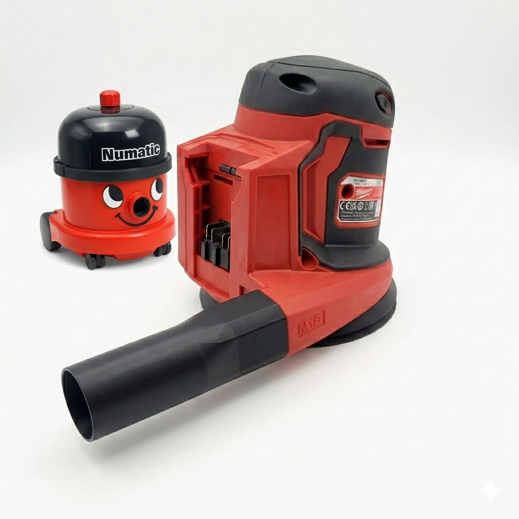Henry / Numatic Vacuum Adaptor for Milwaukee BOS125 M18 Orbital Sander