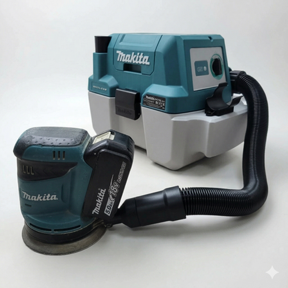 Makita DVC750LZ Vacuum Adaptor for Makita DBO180z 18V Orbital Sander