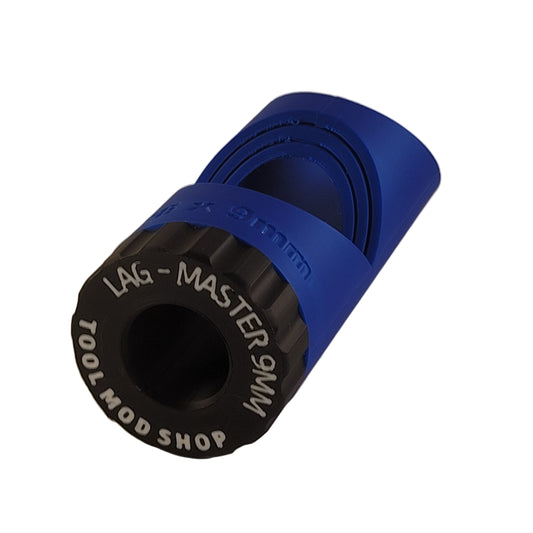 Lag-Master 9mm (blue) view of base