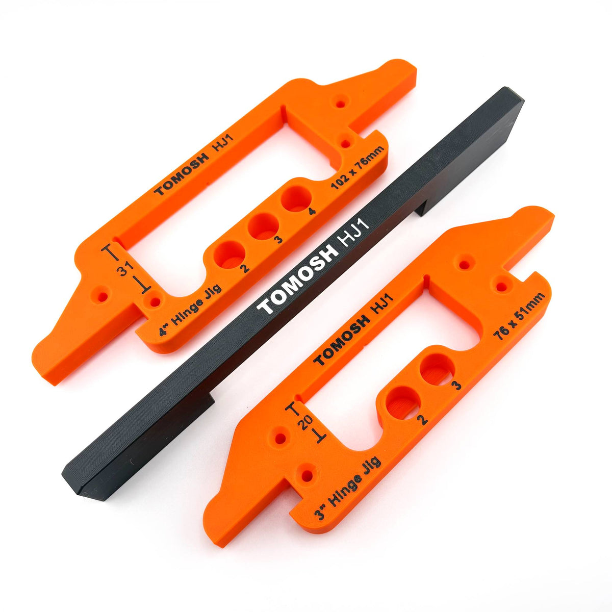 TOMOSH HJ1 - 76mm & 102mm Hinge Jig Template Set