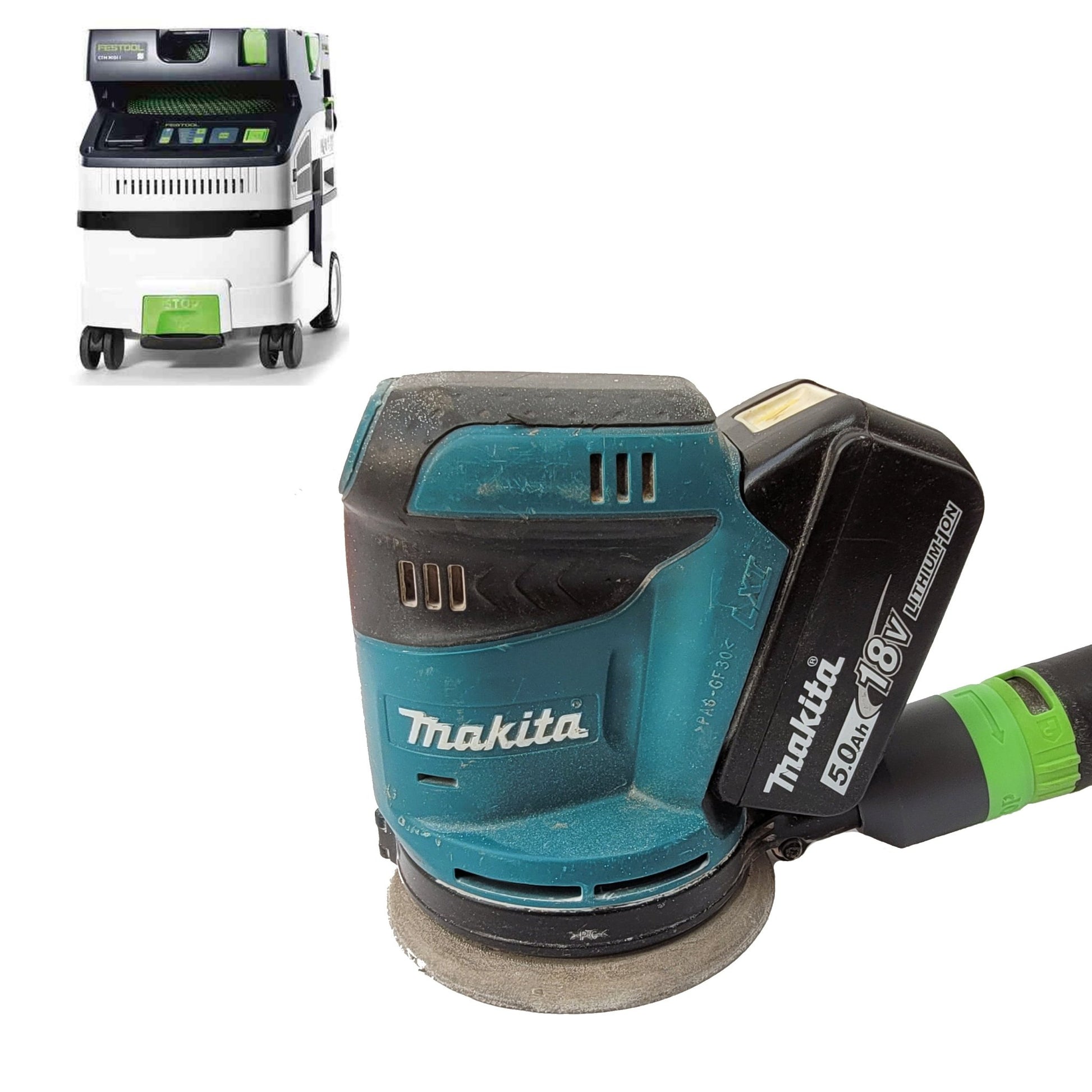 Festool Cleantec Vacuum Adaptor for Makita DBO180 Sander-Vacuum Adapter-Tool Mod Shop