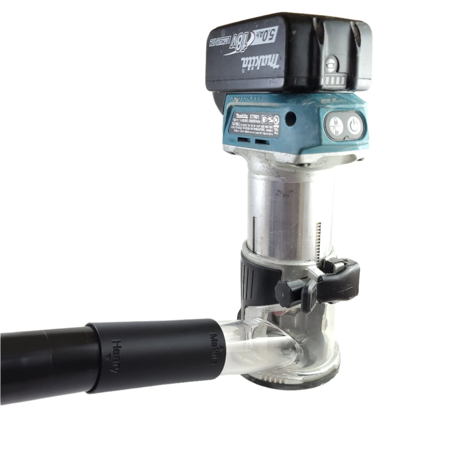 Henry / Numatic Vacuum Adaptor for Makita DRT50Z / RT700 trim router-Vacuum Adapter-Tool Mod Shop