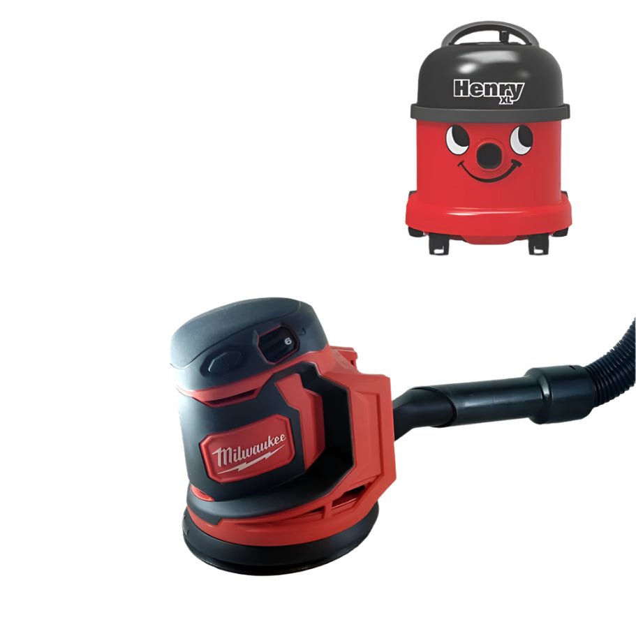 Henry / Numatic Vacuum Adaptor for Milwaukee BOS125 M18 Orbital Sander-Vacuum Adapter-Tool Mod Shop